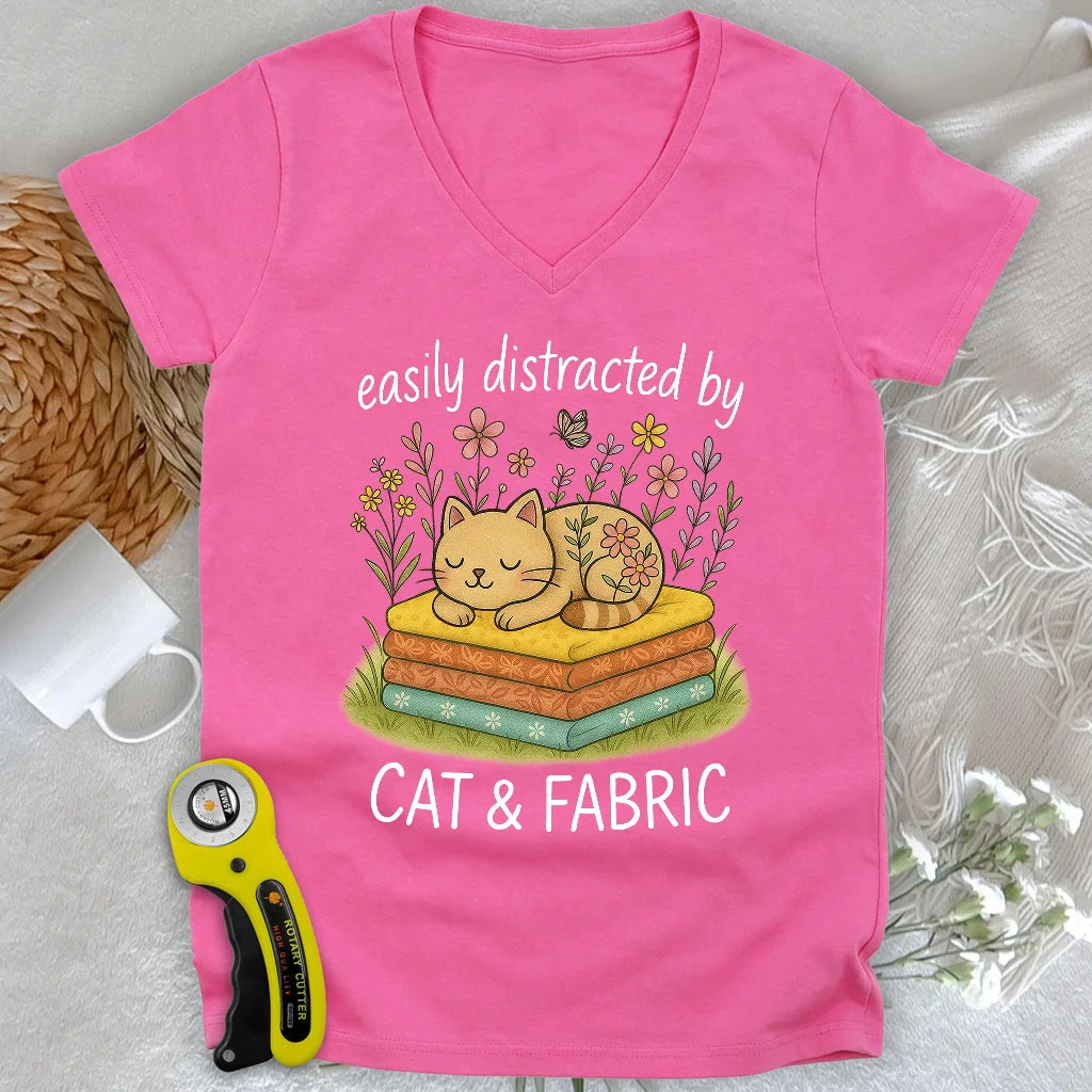 Sieste de chat pour quilteuses Col en V femme