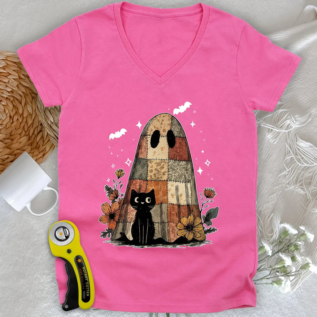 Cat & Phantome Lady V-neck
