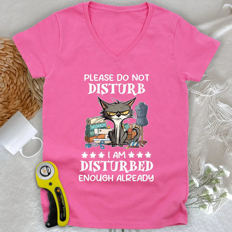 Disturbed Lady V-neck