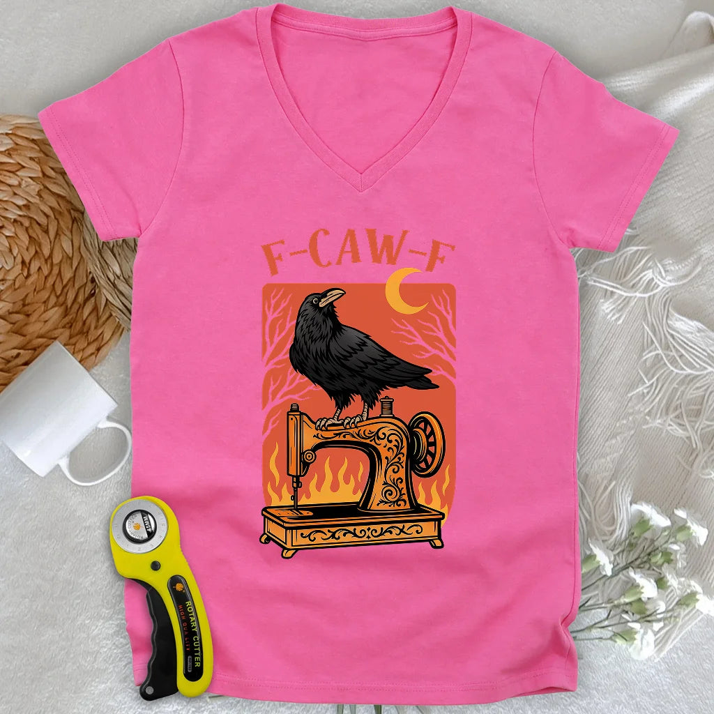 Fiery Stitch Lady V-neck