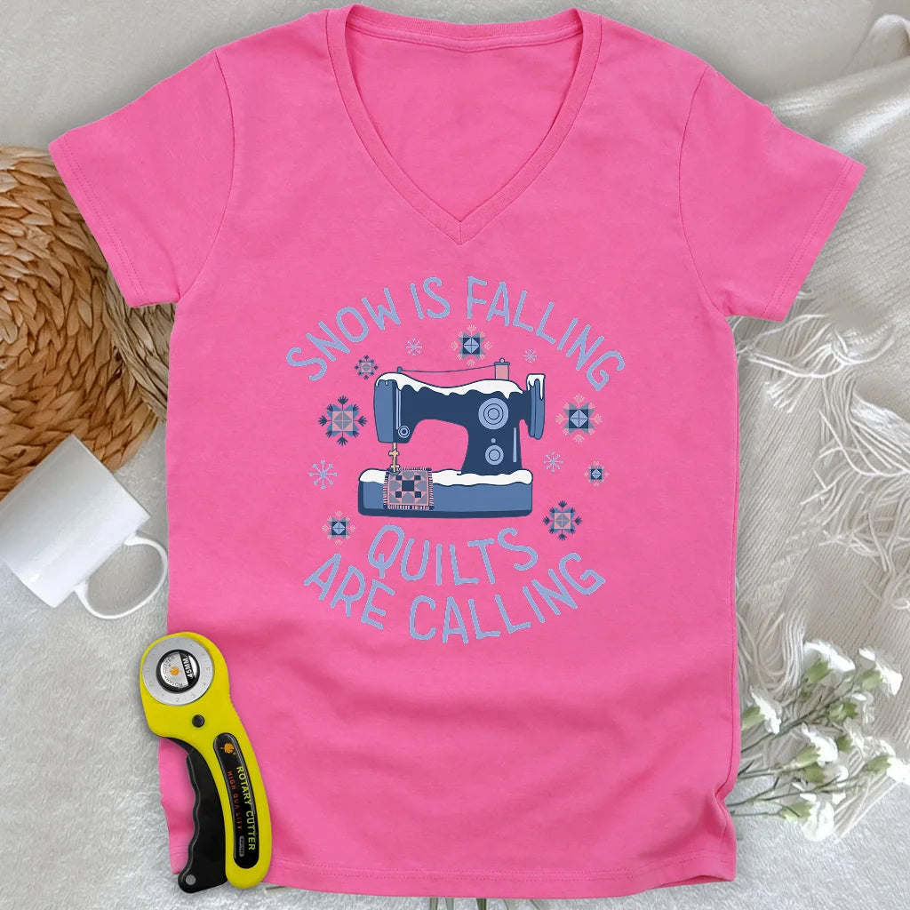 Col en V pour femme, motif point de gel