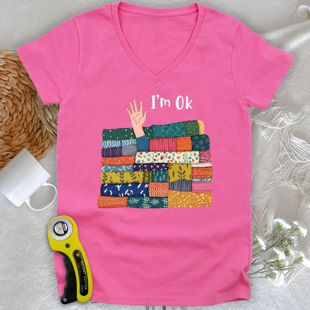 Je vais bien Col en V femme