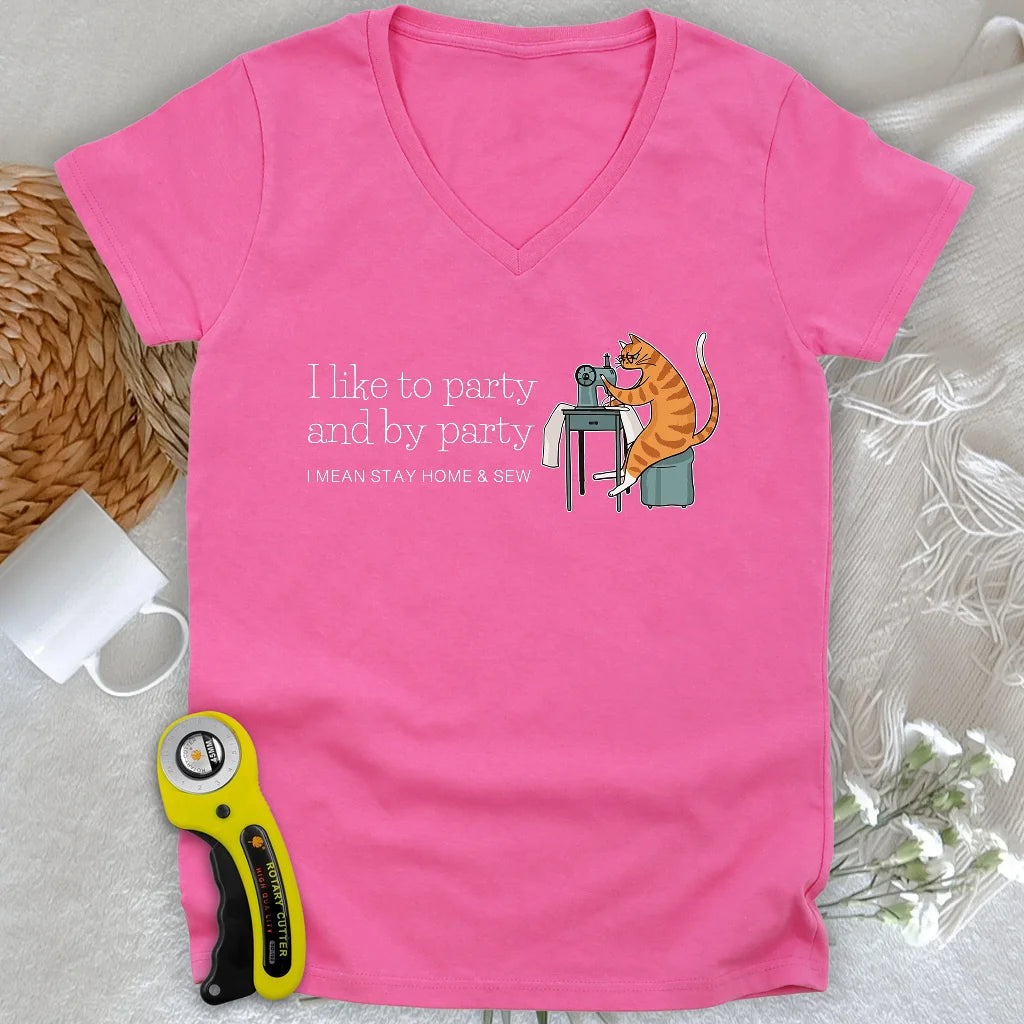 I like Party Lady V-neck
