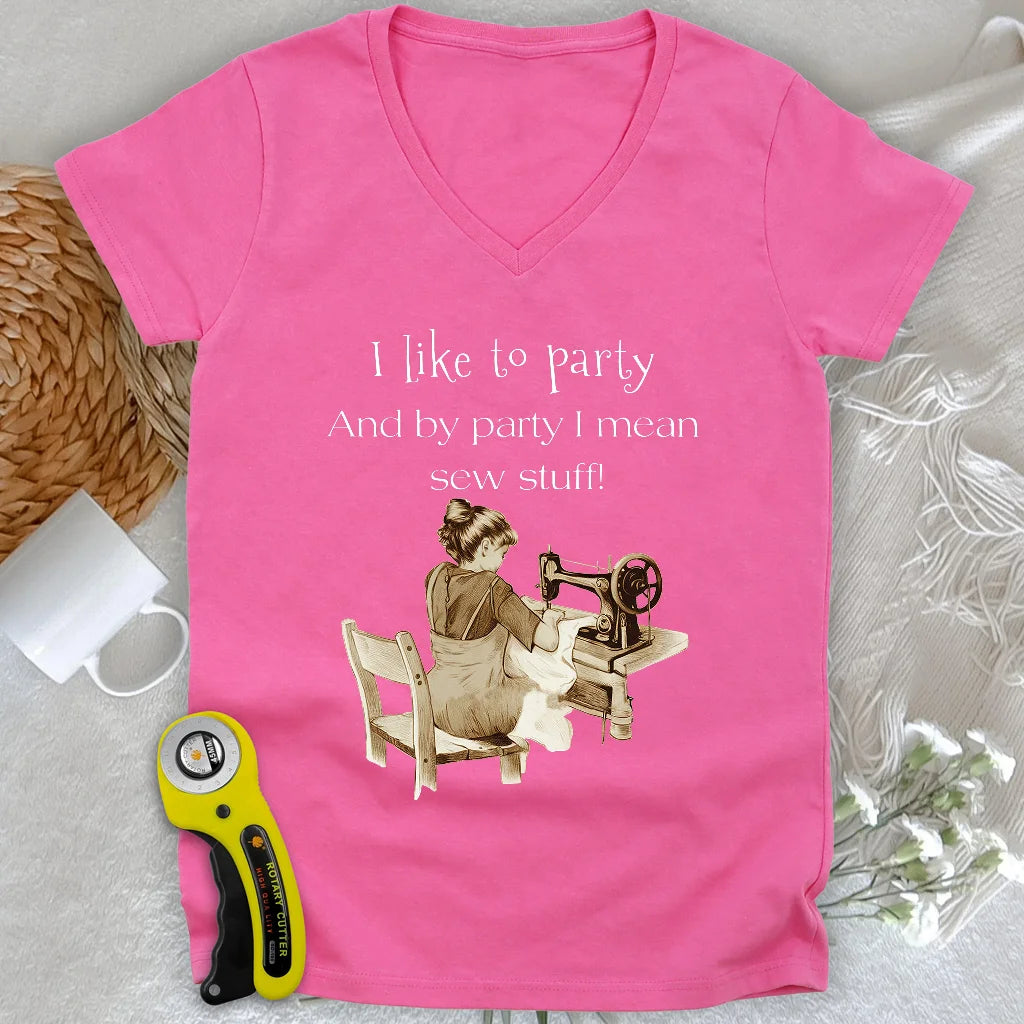 Kind of Party Lady V-neck