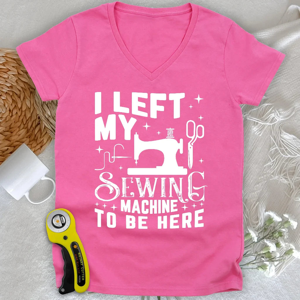 Left Be Here Lady V-Neck