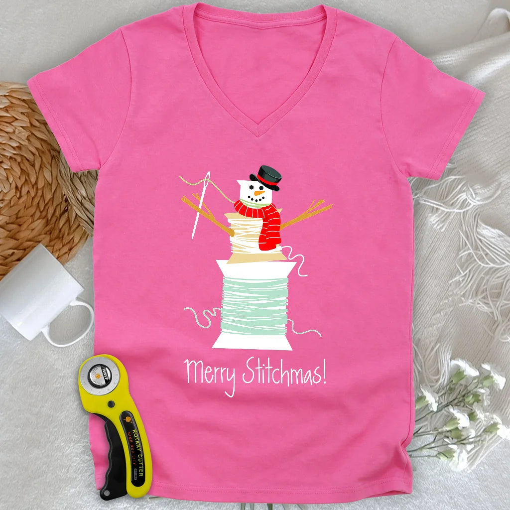 Merry Stitchmas! Lady V-neck