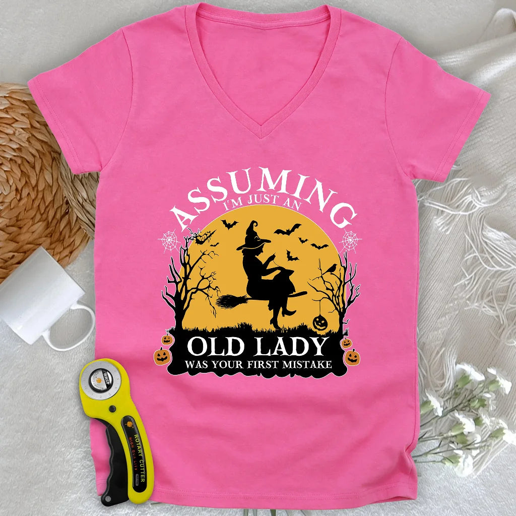 Old Lady Lady V-neck