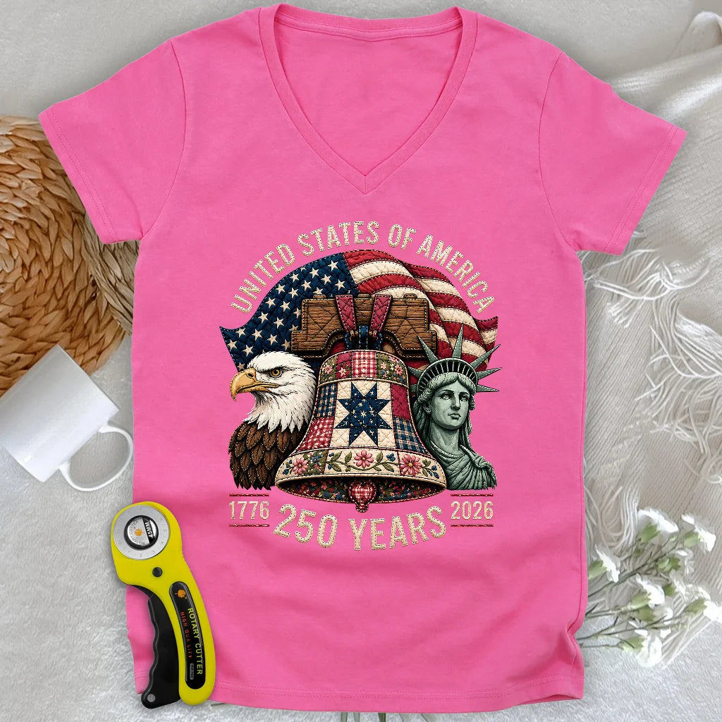 Patched With Pride Lady V-neck