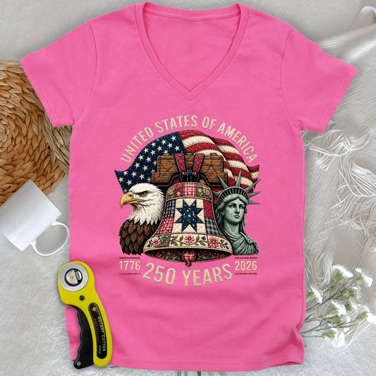 Patched With Pride Lady V-neck