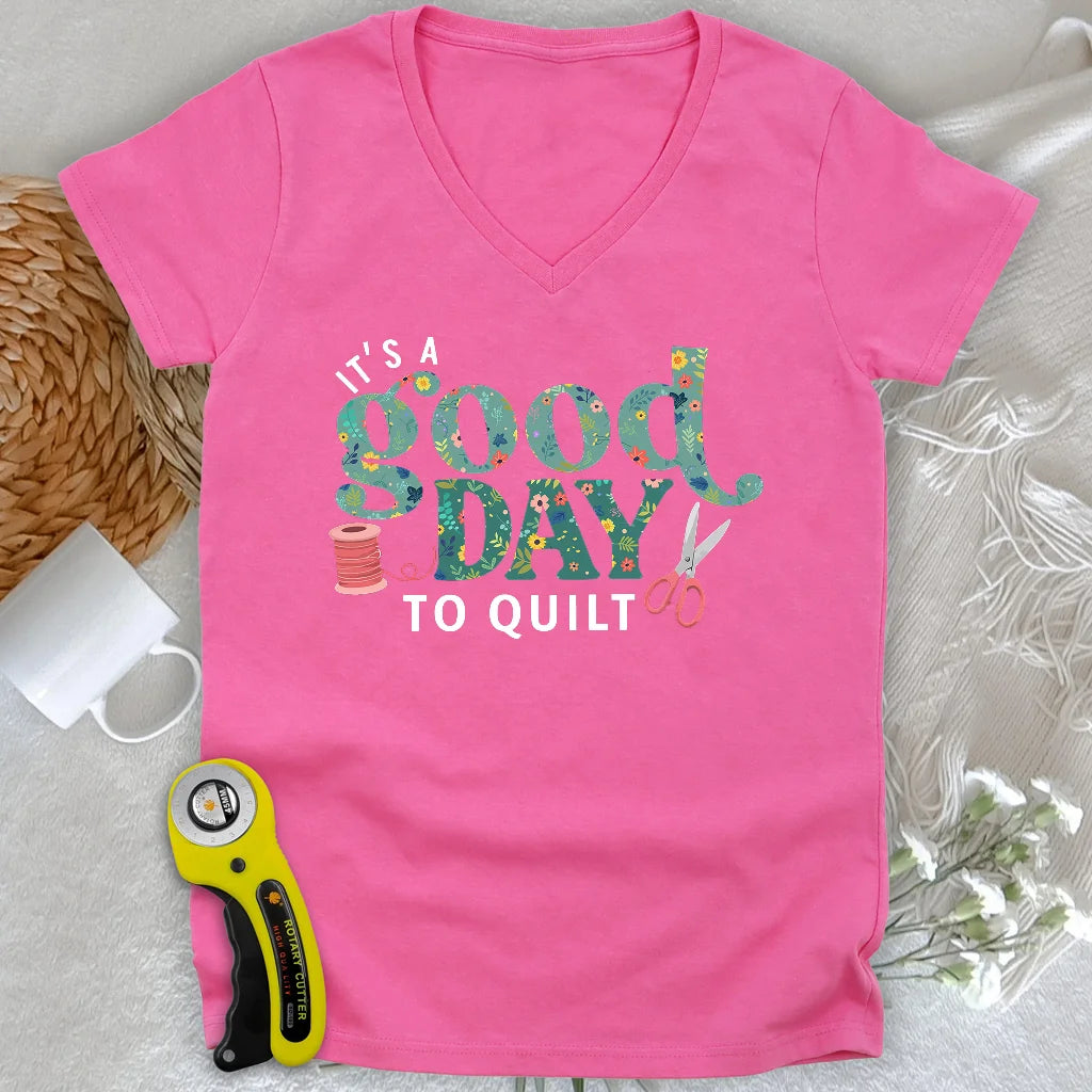 Quiltday Femme Col V