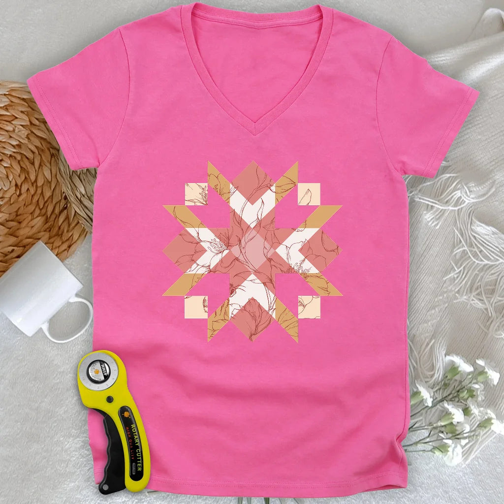 Chemisier Lady V-neck matelassé Botanica
