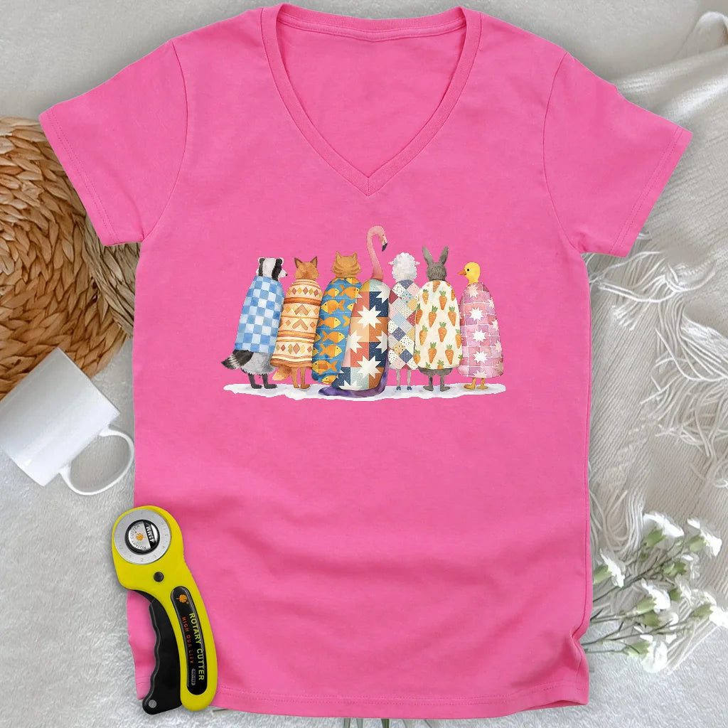 Quilted Souls Lady V-neck