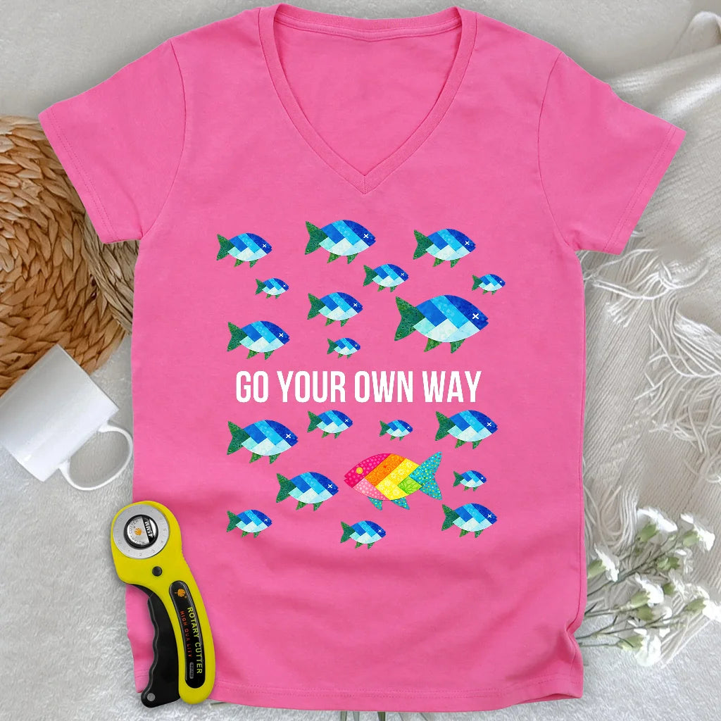 Quilter Individuality Lady V-neck