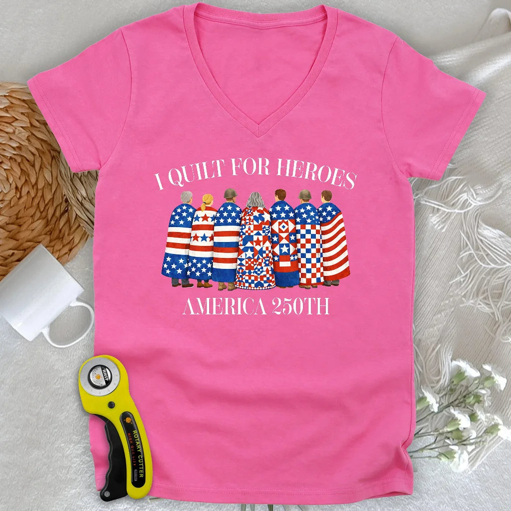 Quilts of Honor Femme Col en V