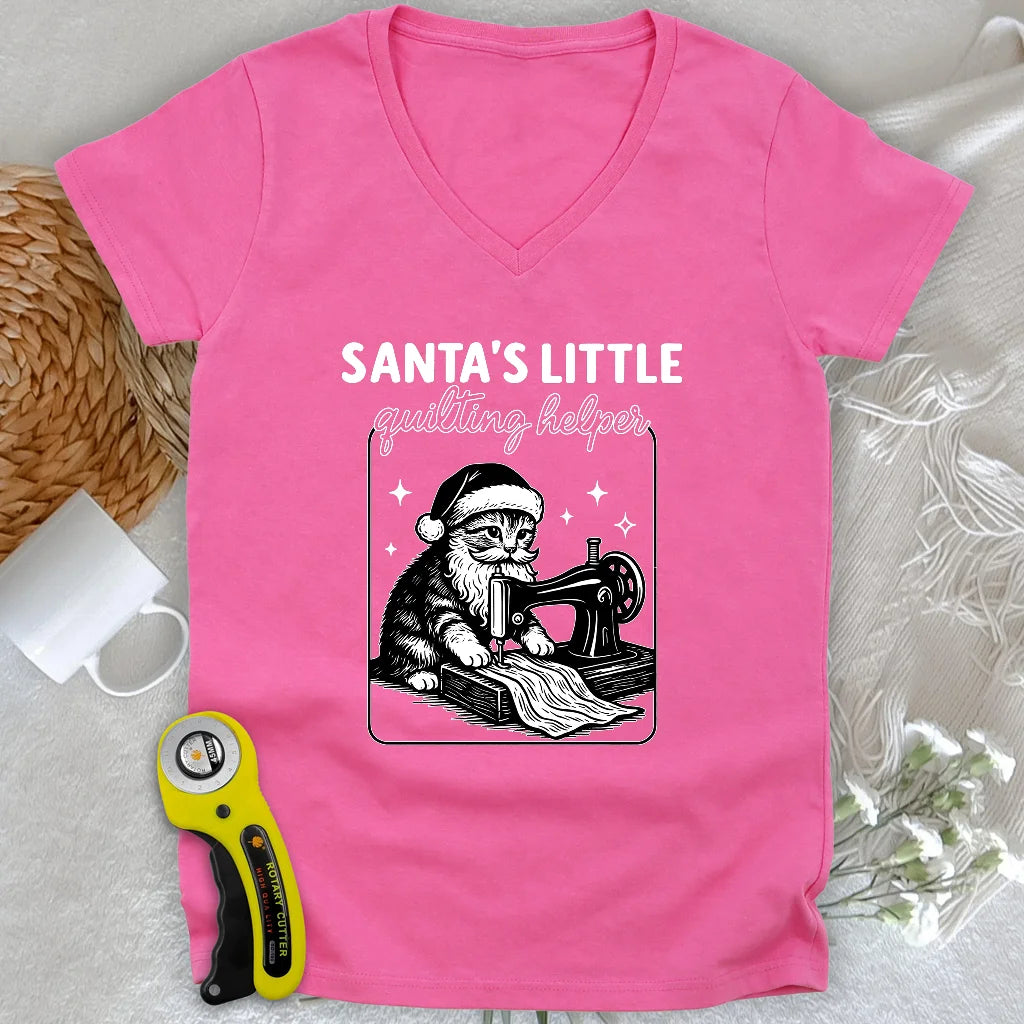 Santa's Helper Lady V-neck