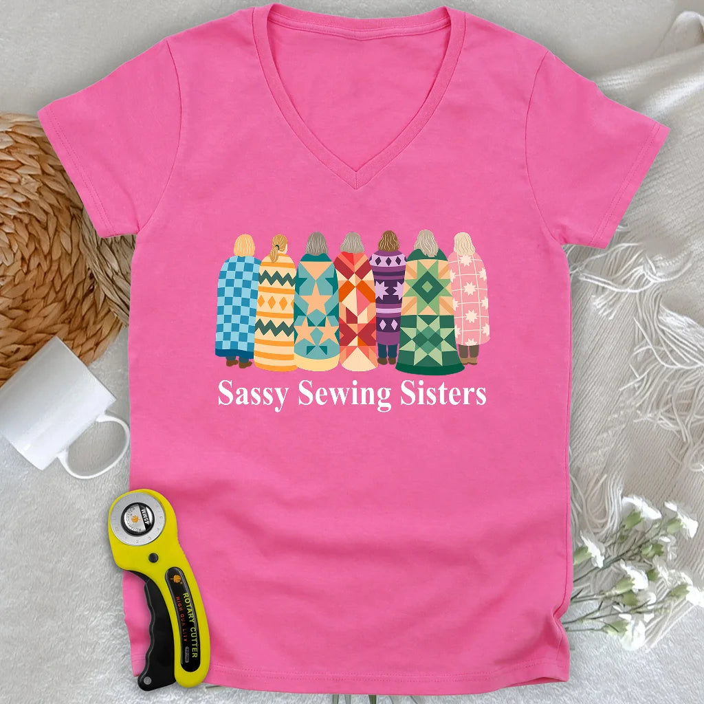 Sassy Sewing Sisters Lady V-neck