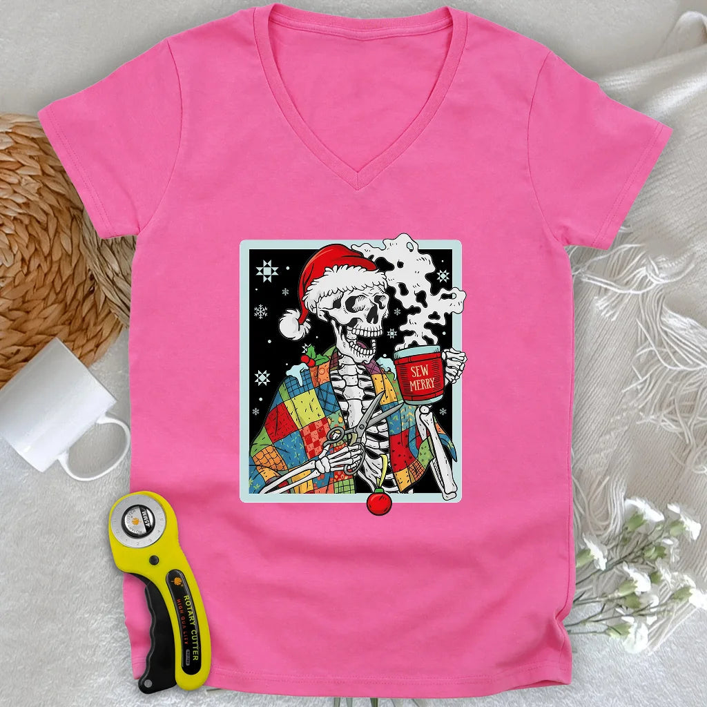 Sew Dead Lady V-neck