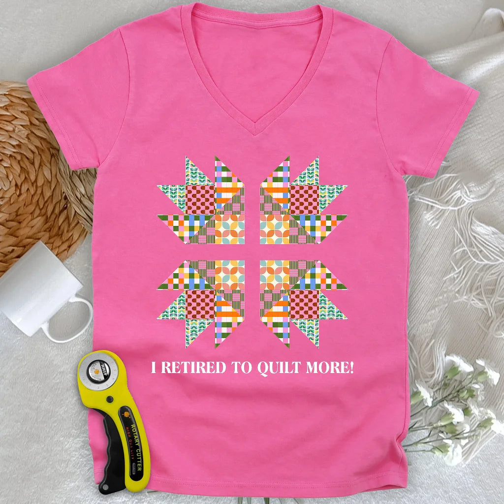 Sew Full-Time Lady V-neck