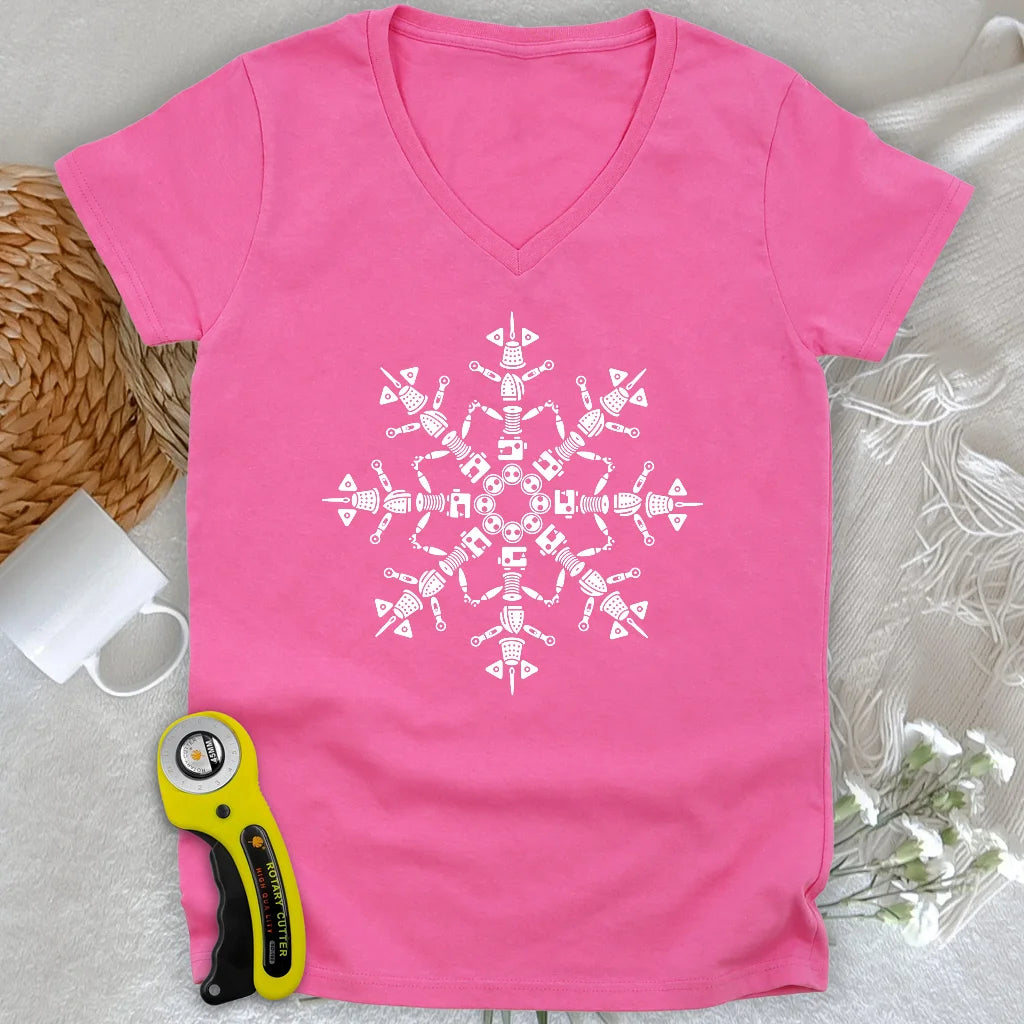 Sewflake Lady V-neck