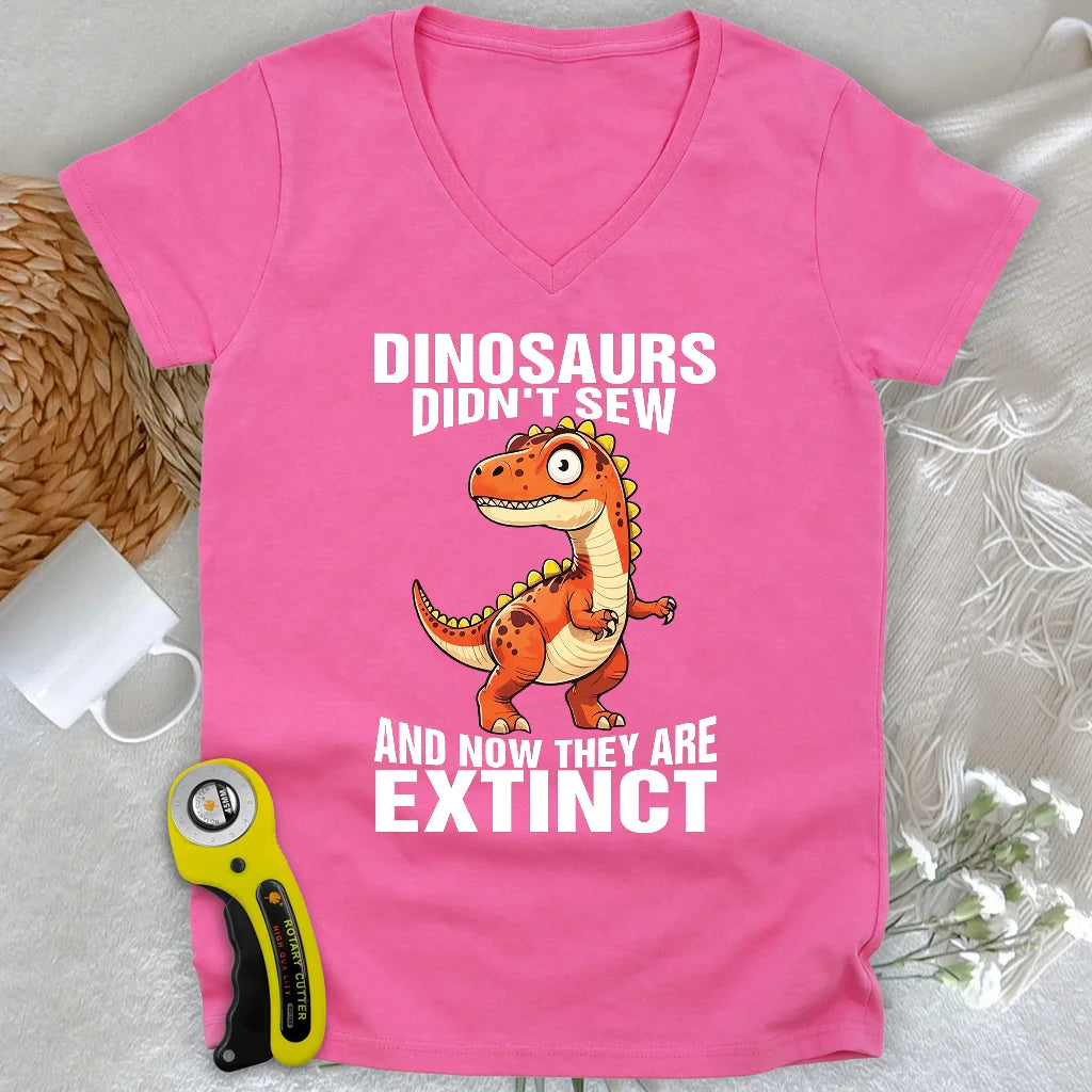 Sewing Extinction Lady V-neck