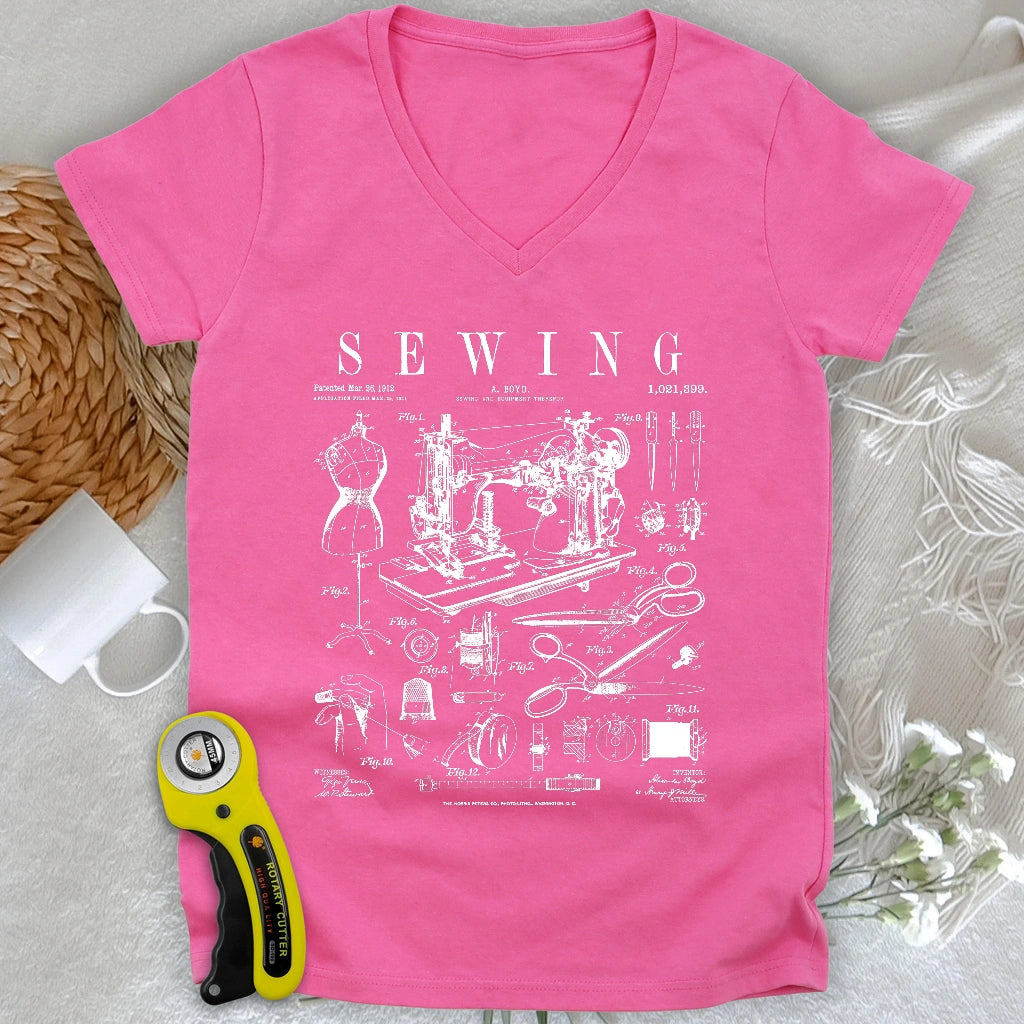 Sewing Tools Pattern Lady V-neck