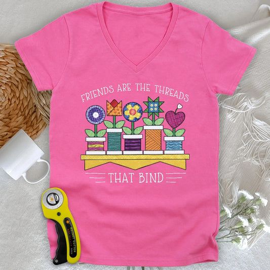 Spool Flowers Lady V-neck