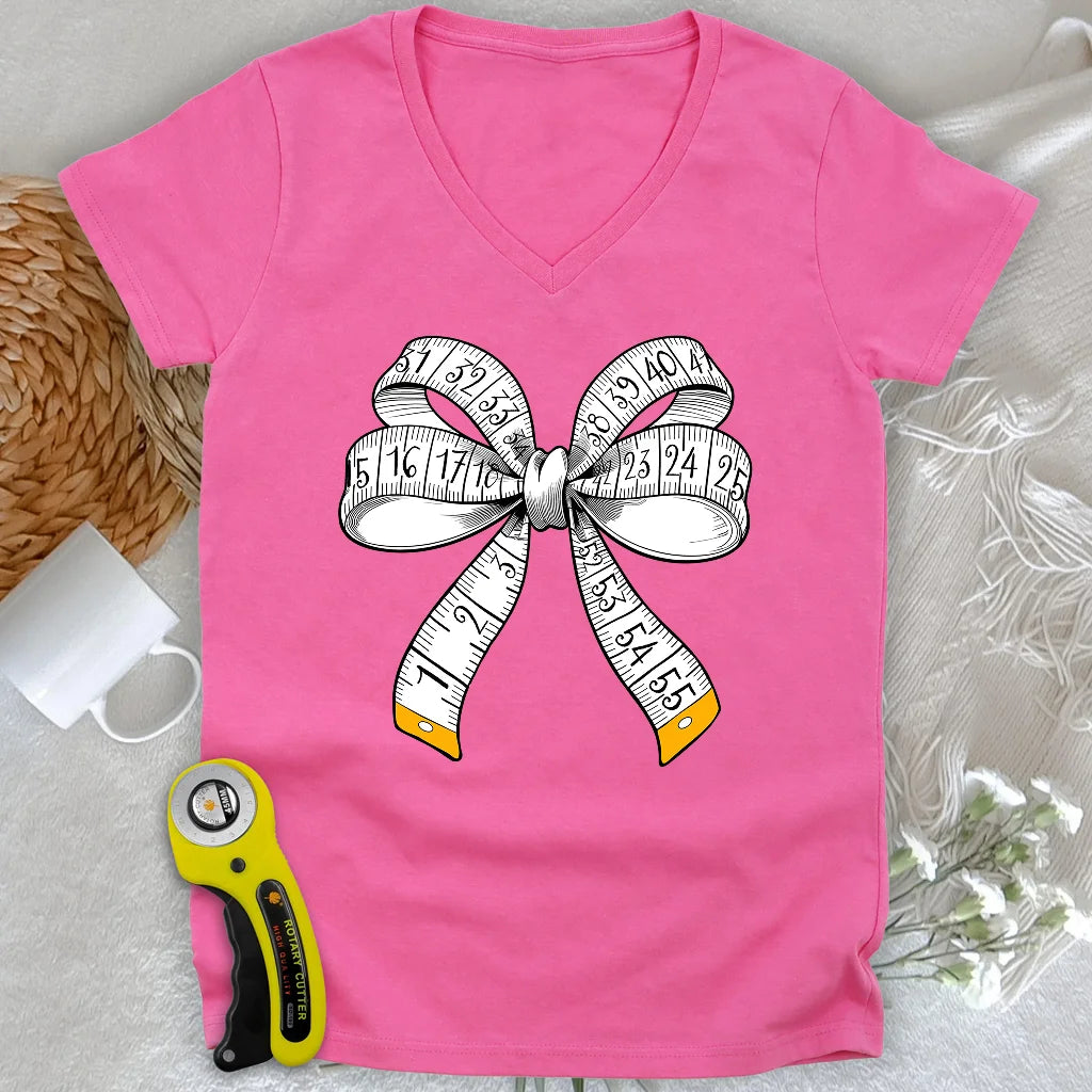 Tailor’s Bow Lady V-neck