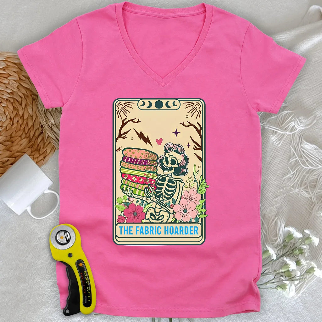 The Fabric Hoarder Lady V-neck