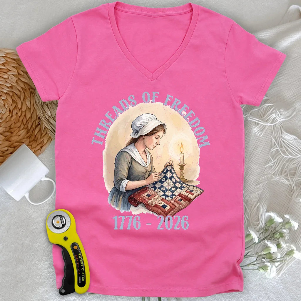 Threads of Freedom Lady V-neck