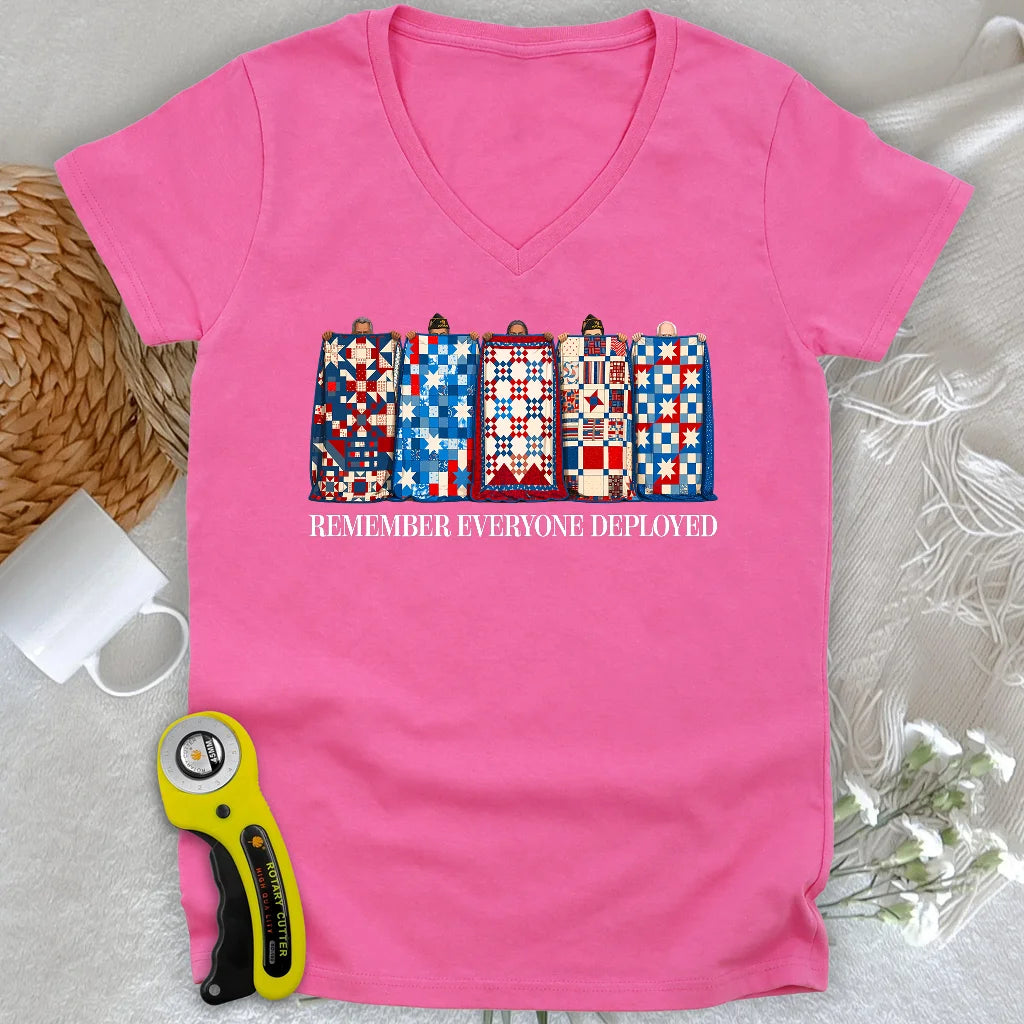 US Veteran Lady V-neck