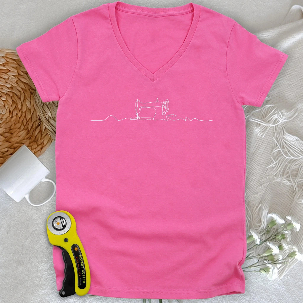 Minimalist Sewing Machine V-neck