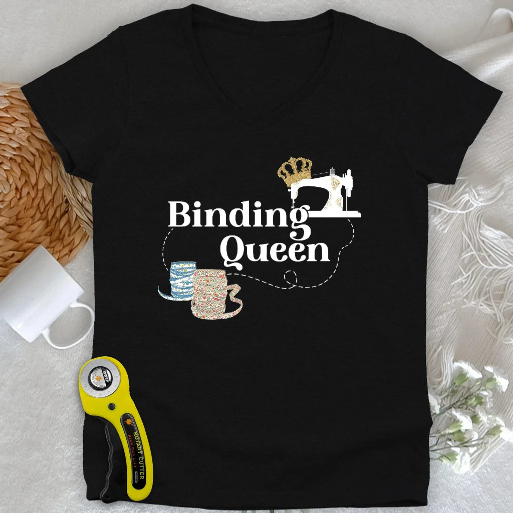 Binding Queen Lady V-neck