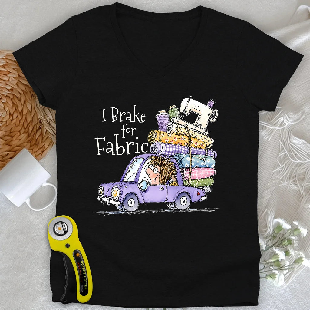 Brake for Fabric Lady V-neck