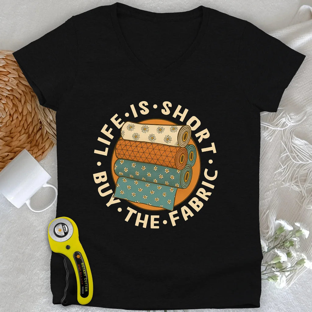 Buy The Fabric Lady V-neck