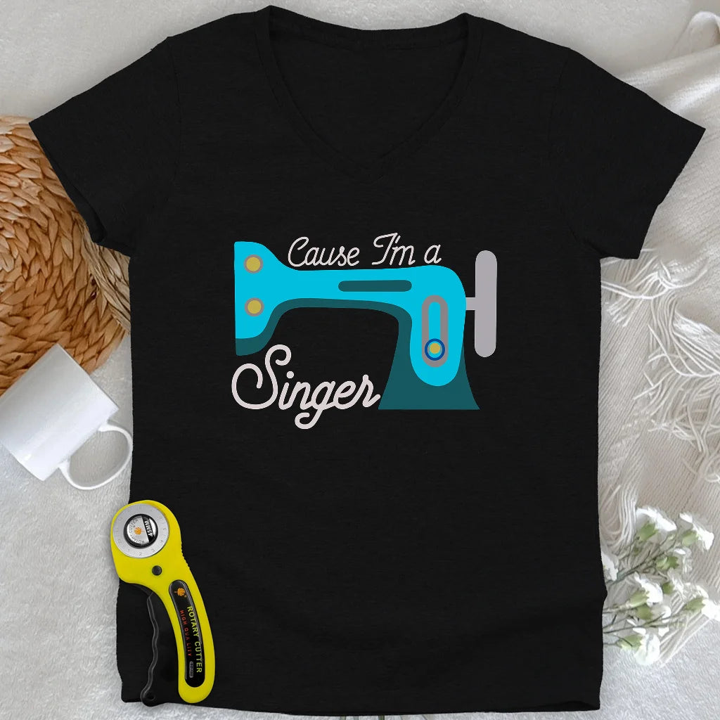 Cause I'm a Singer Lady V-neck