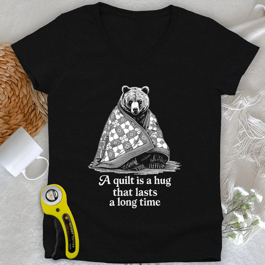 Cozy Hug Lady V-neck