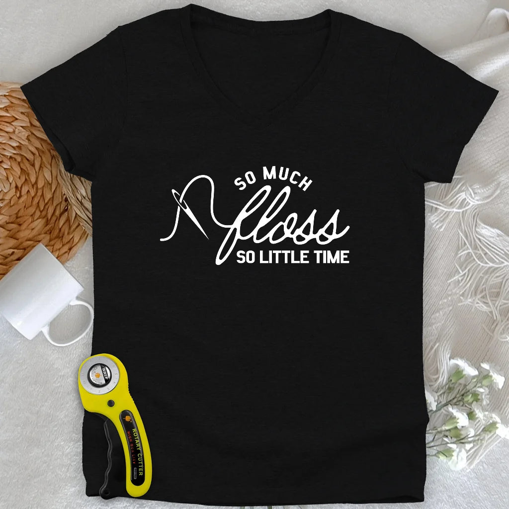 Floss & Time Lady V-Ausschnitt