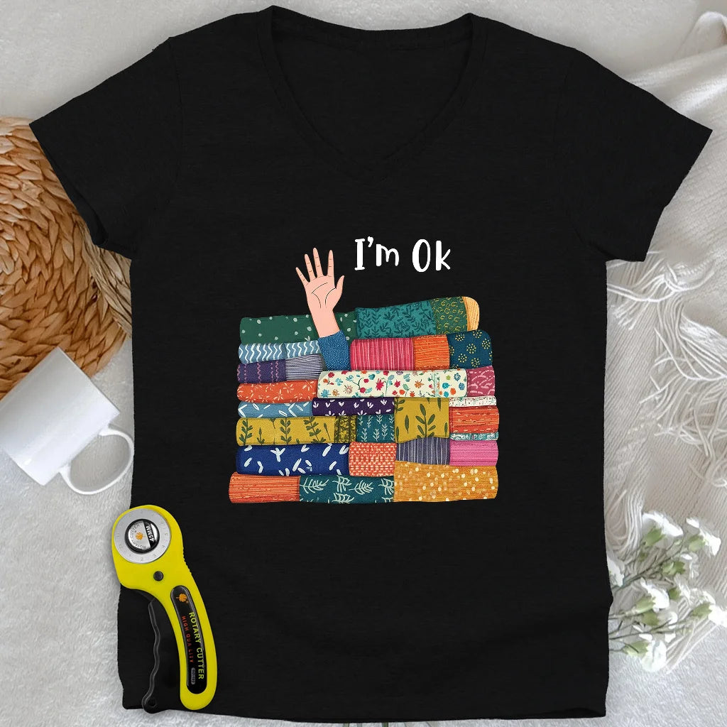 Je vais bien Col en V femme