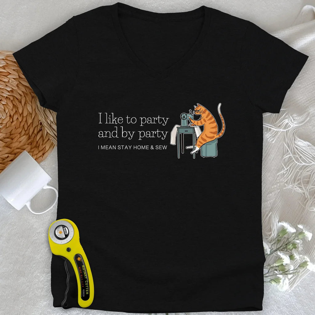 I like Party Lady V-neck