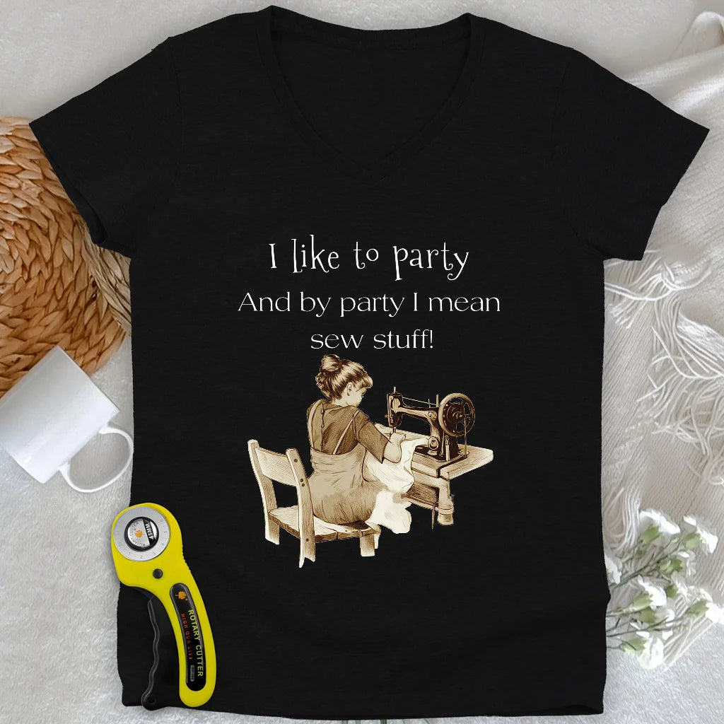 Kind of Party Lady V-neck