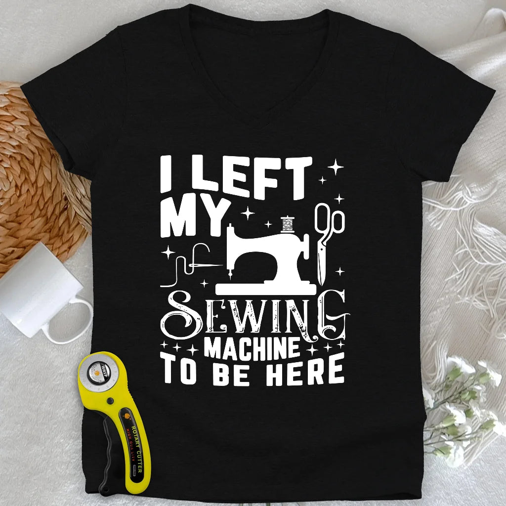 Left Be Here Lady V-Neck