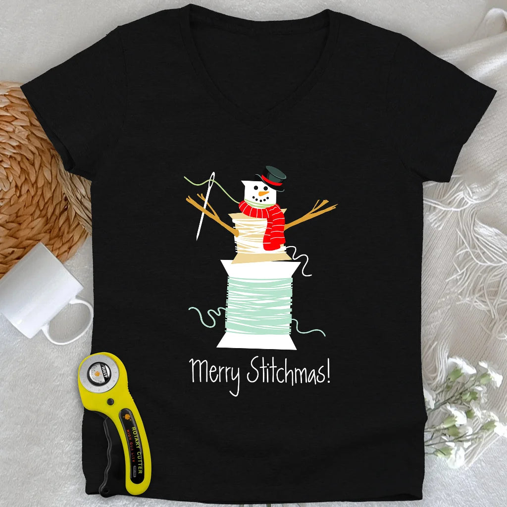 Merry Stitchmas! Lady V-neck