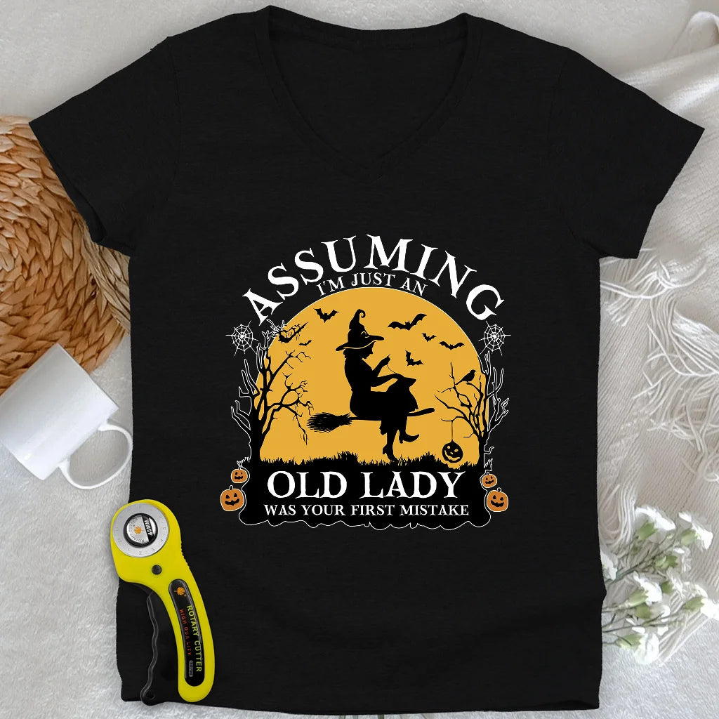 Old Lady Lady V-neck