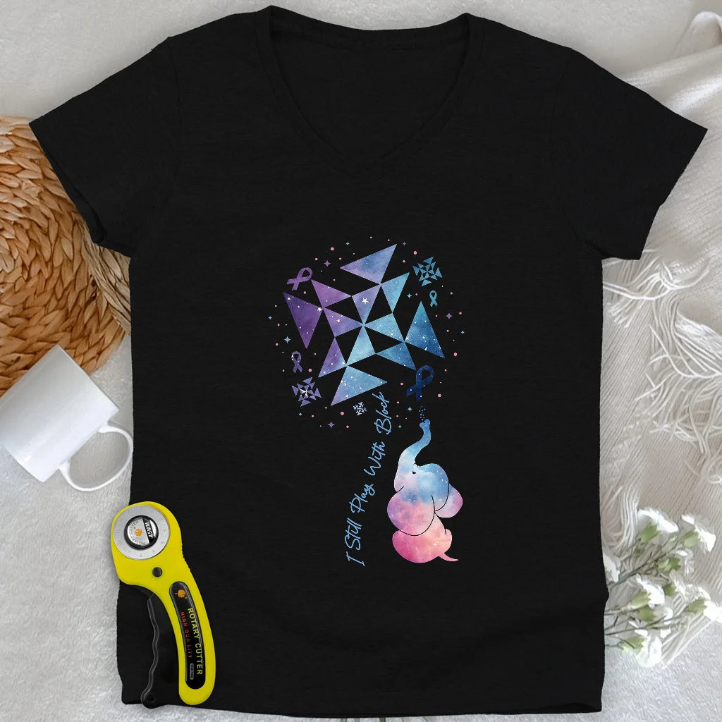 Pinwheel Lady V-neck