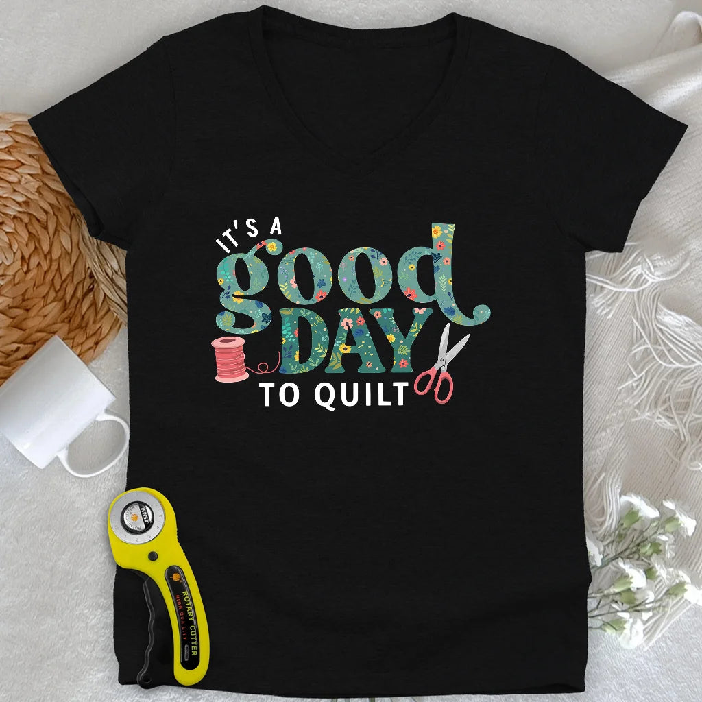 Quiltday Femme Col V