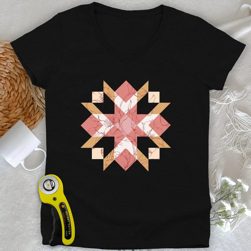 Chemisier Lady V-neck matelassé Botanica