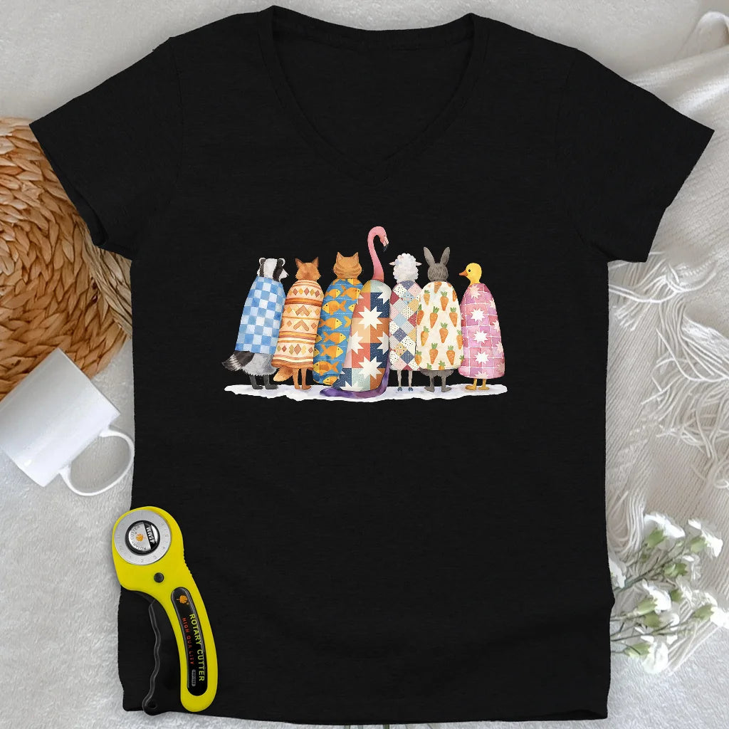 Quilted Souls Lady V-neck