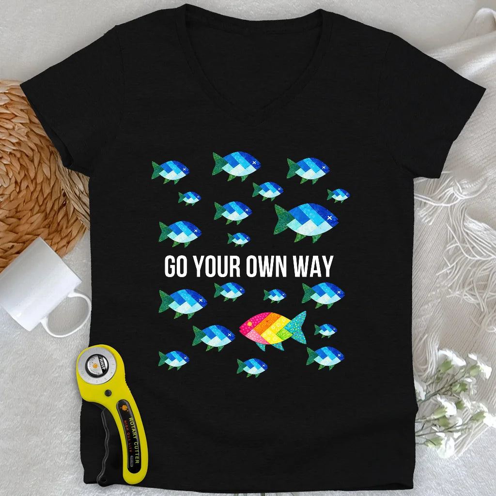 Quilter Individuality Lady V-neck