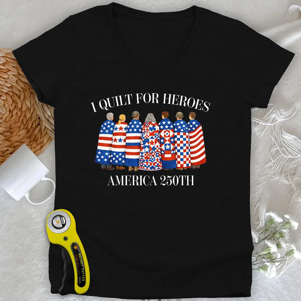 Quilts of Honor Femme Col en V