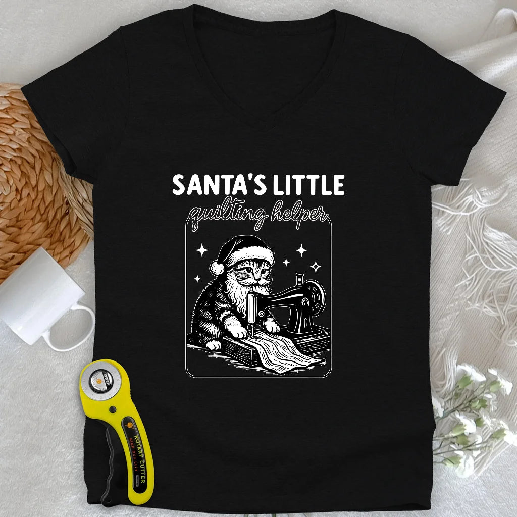 Santa's Helper Lady V-neck